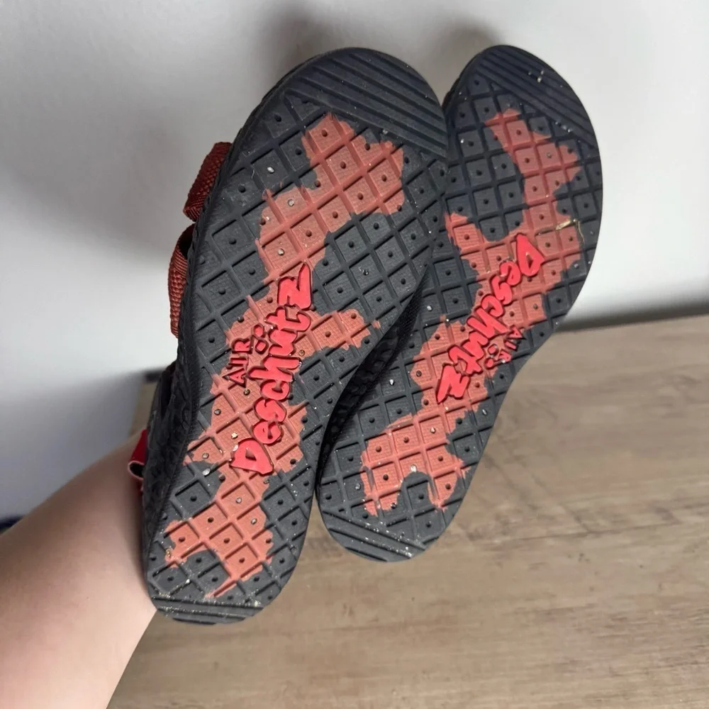 Boys NIKE ACG Air Deschutz + Sandals Slides DC9092-600 Redstone Black